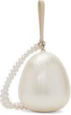 Simone Rocha SSENSE Exclusive Off-White Pearl Egg Pouch