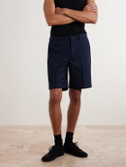 Dries Van Noten - Straight-Leg Cotton and Wool-Blend Shorts - Blue