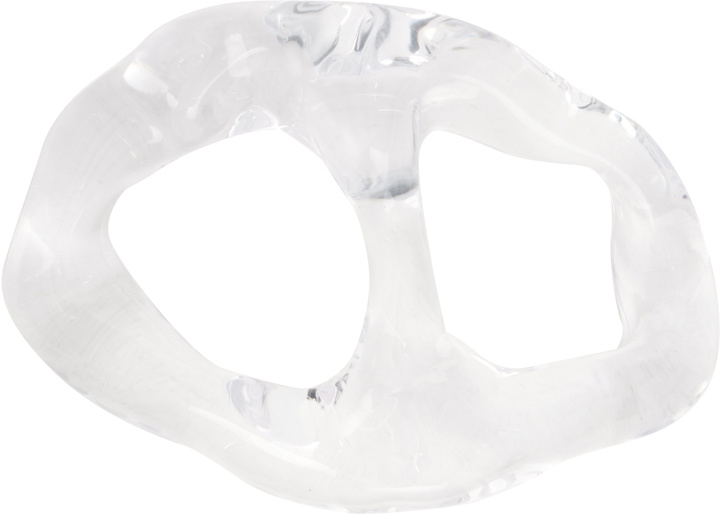 Photo: HOMME PLISSÉ ISSEY MIYAKE Transparent Crystalline Stole Buckle Tie Bar