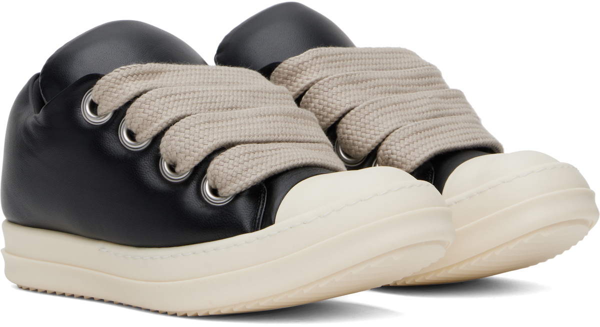 【Rick Owens】Porterville Jumbo Laced Padded Low Rick Owens Black Porterville Jumbo Laced Padded Low Sneakers