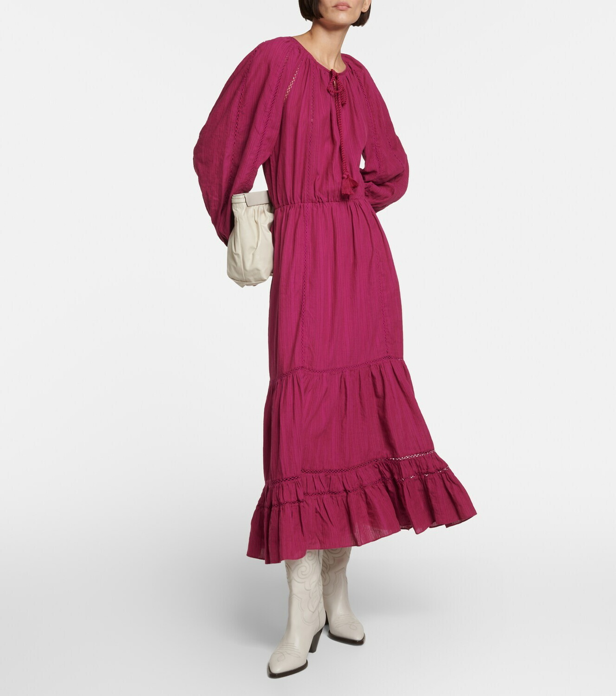 Marant Etoile Purple Cotton Casual Dress main image 0