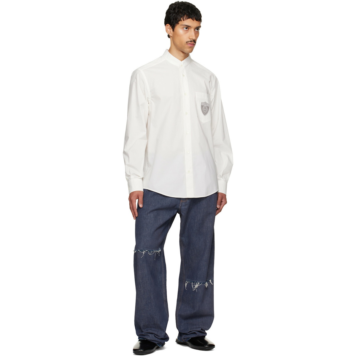 MM6 Maison Margiela Navy Wide-Leg jeans
