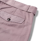 Officine Generale - Julian Slub Cotton and Linen-Blend Shorts - Men - Lilac