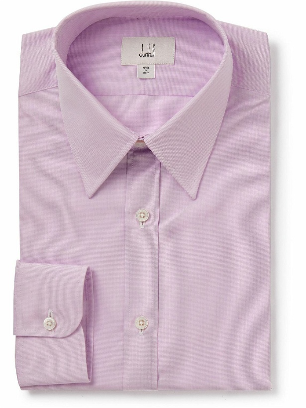 Photo: Dunhill - Checked Cotton Shirt - Pink