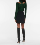 Christopher Kane Embellished high-rise miniskirt