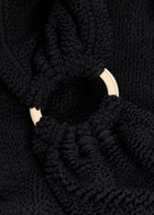 Hunza G Julia Gold-hoop Crinkle Bikini - Black - One Size