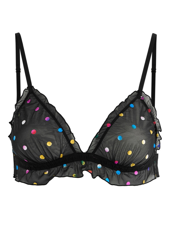 Photo: Love Stories Reggipetto Polka dot Mesh bra Black