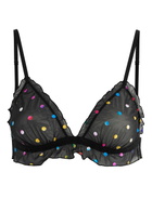 Love Stories Reggipetto Polka dot Mesh bra Black