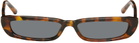 The Attico Tortoiseshell Linda Farrow Edition Thea Sunglasses