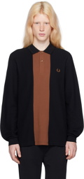 Fred Perry Black Paneled Polo