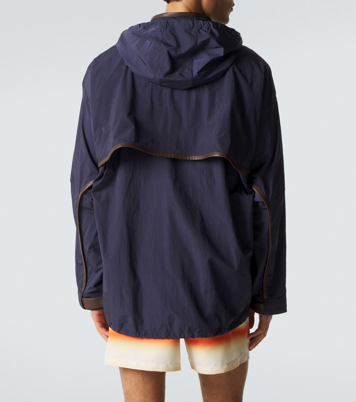Loewe Leather-trimmed ripstop jacket