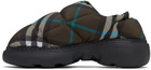 Burberry Brown Check Nylon Pillow Loafers