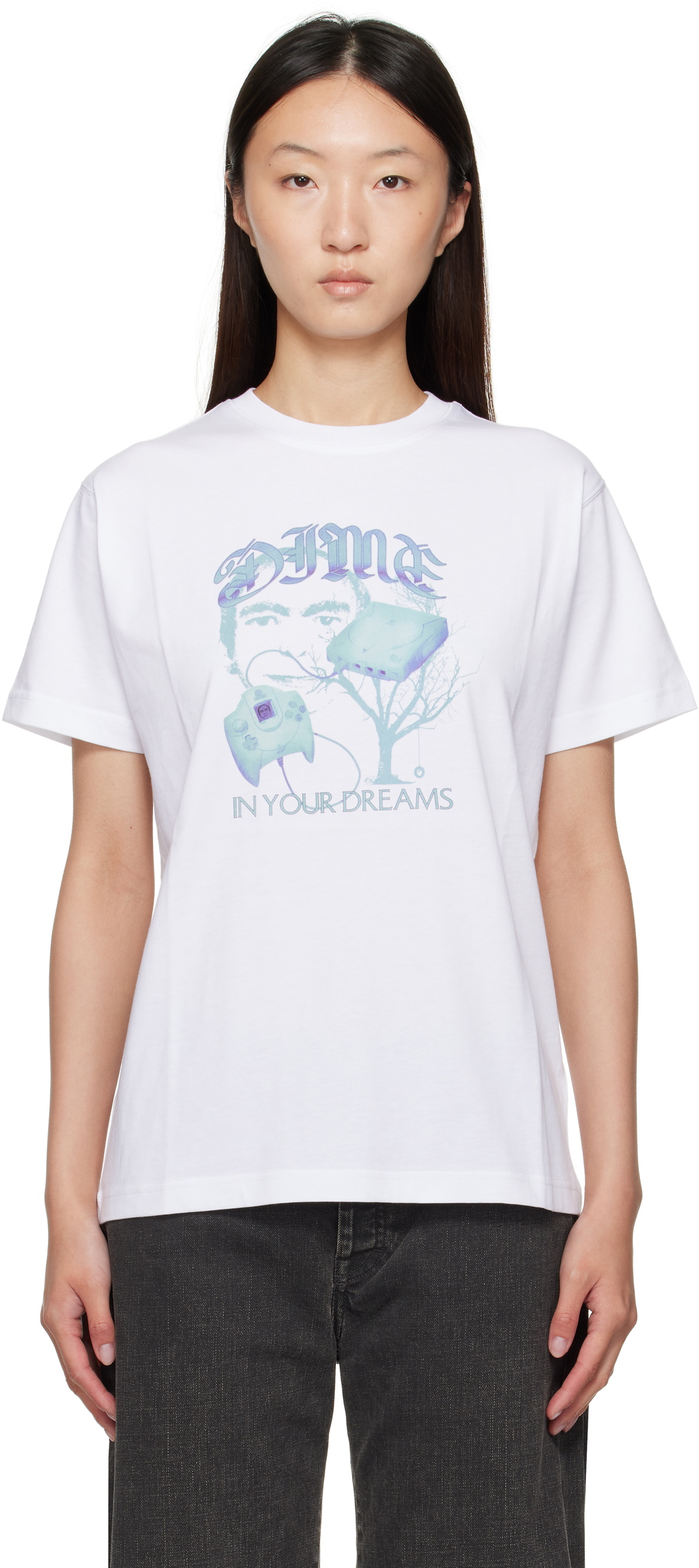 【DIME】AXE T-SHIRT / WHITE Dime Axe Tee, White – Lo-Fi