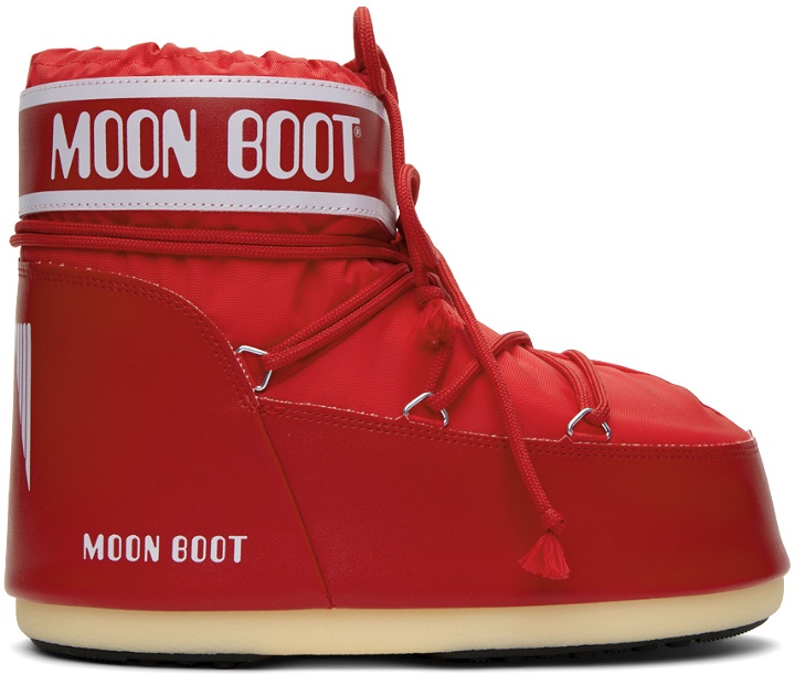 Photo: Moon Boot Red Icon Low Boots