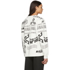 Givenchy Black and White Spirit Print Sweatshirt