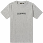 Napapijri Men's Sox Box T-Shirt in Medium Grey Melange