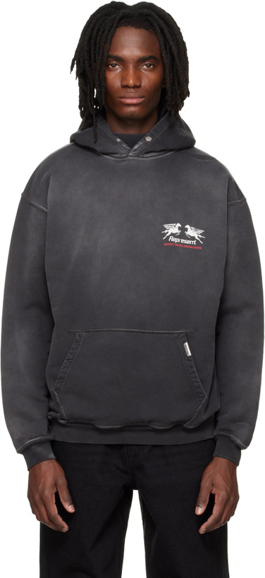 Photo: Represent Black 24 Hour Service Hoodie