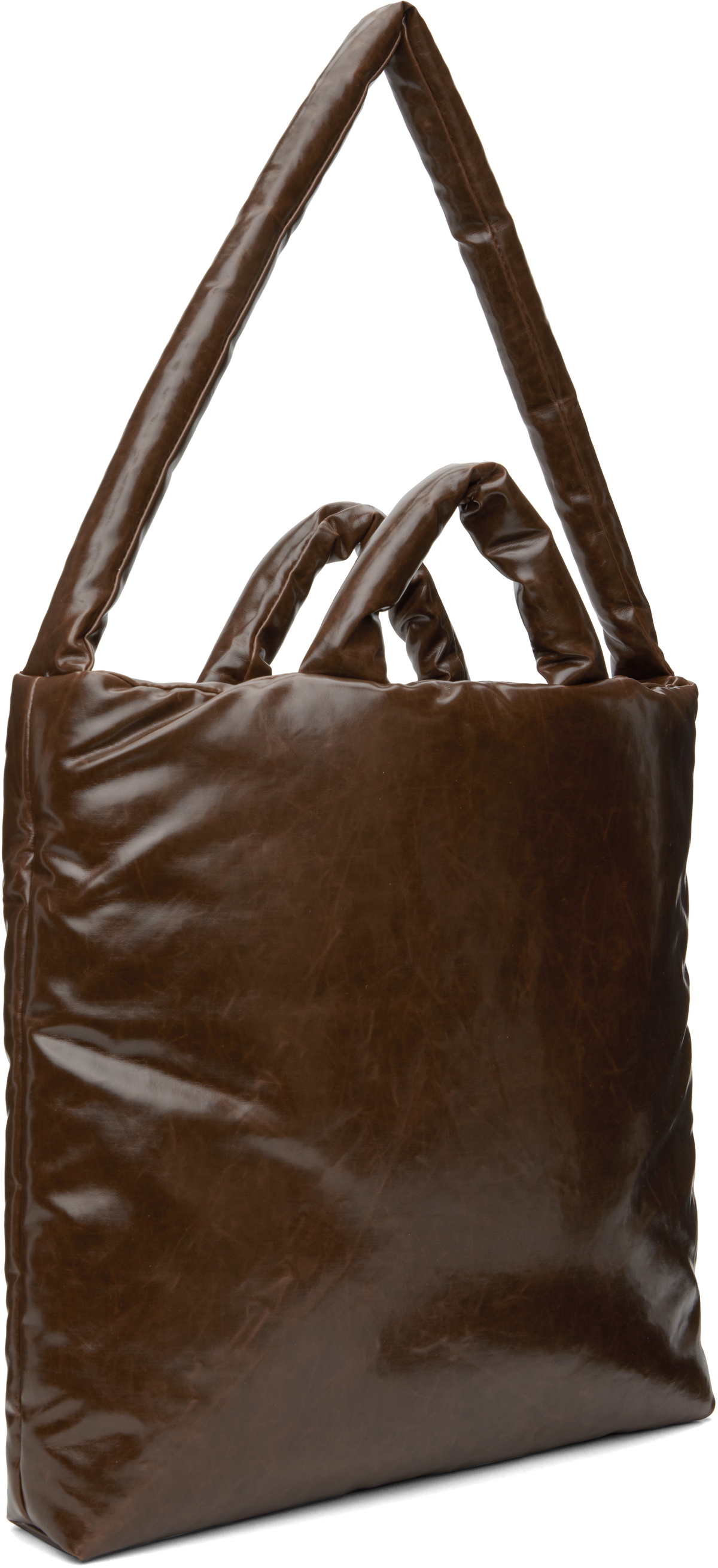 KASSL Editions Brown Pillow Medium Tote