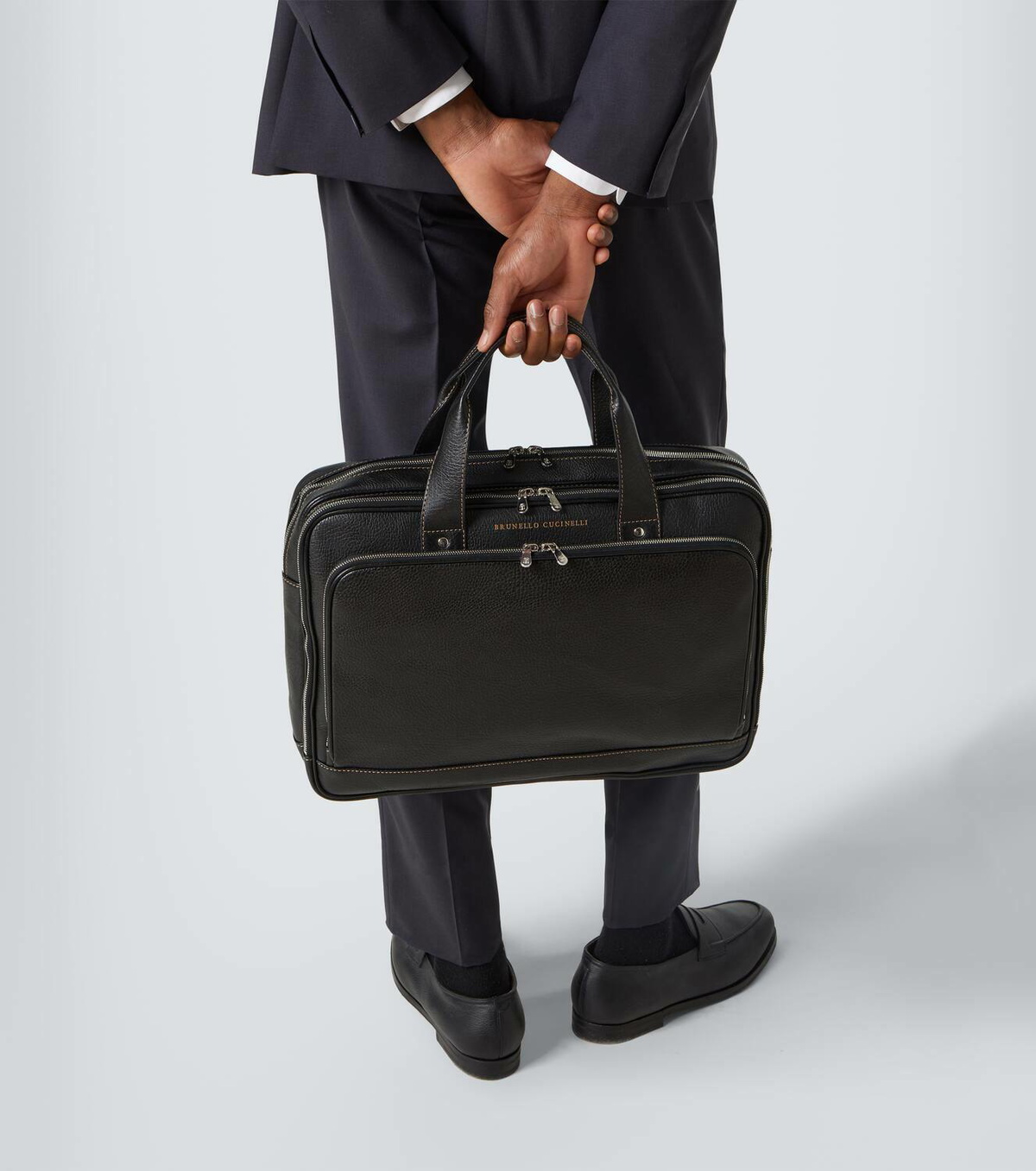 Brunello Cucinelli Leather briefcase Brunello Cucinelli