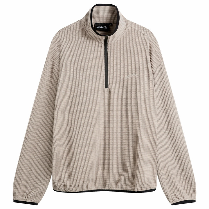 Photo: Mellow Clo Men's Summit Half Zip Fleece in Stone