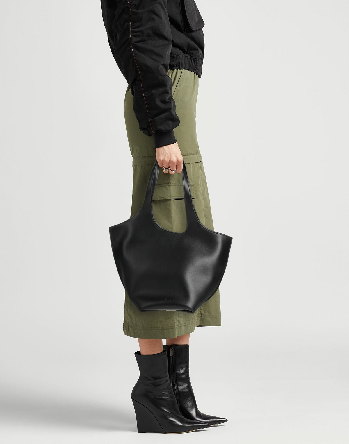 The Attico Womens Shoulder bag in Black