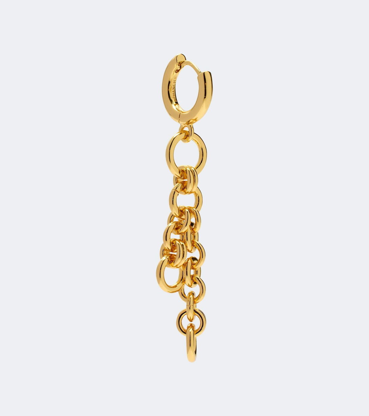 Déhanche Revenge asymmetric chain drop earrings