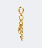 Déhanche Revenge asymmetric chain drop earrings