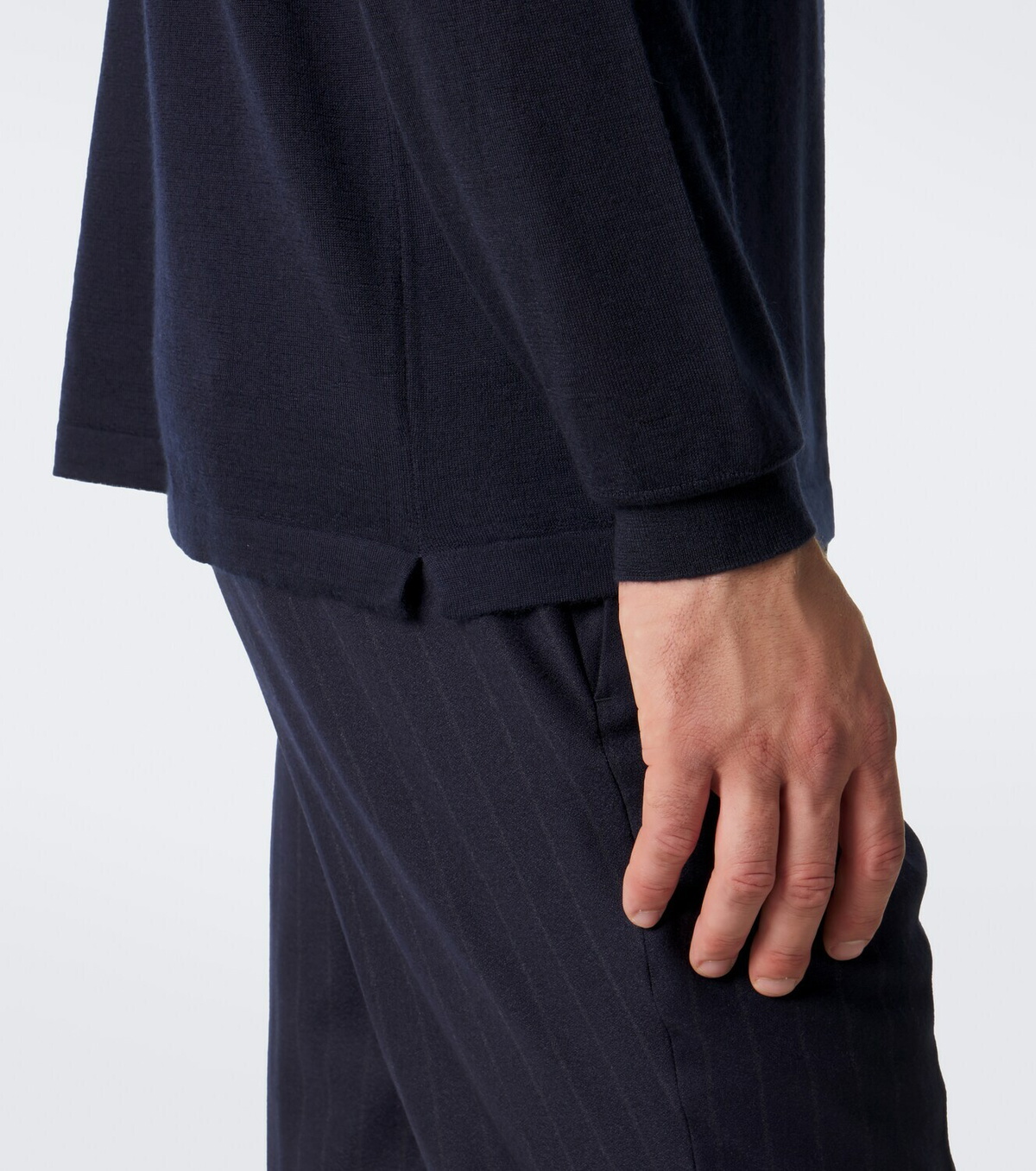 Thom Sweeney Cashmere and silk turtleneck sweater