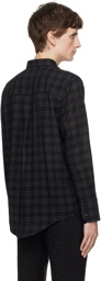 Ernest W. Baker Black Check Shirt