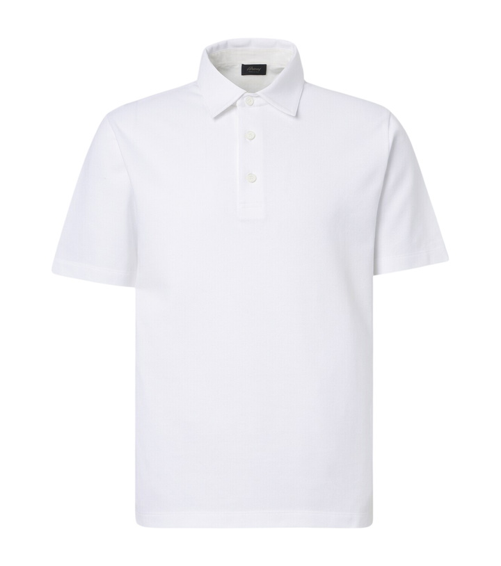 Photo: Brioni Cotton piqué polo shirt