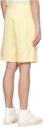 A.P.C. Yellow Parker Denim Shorts