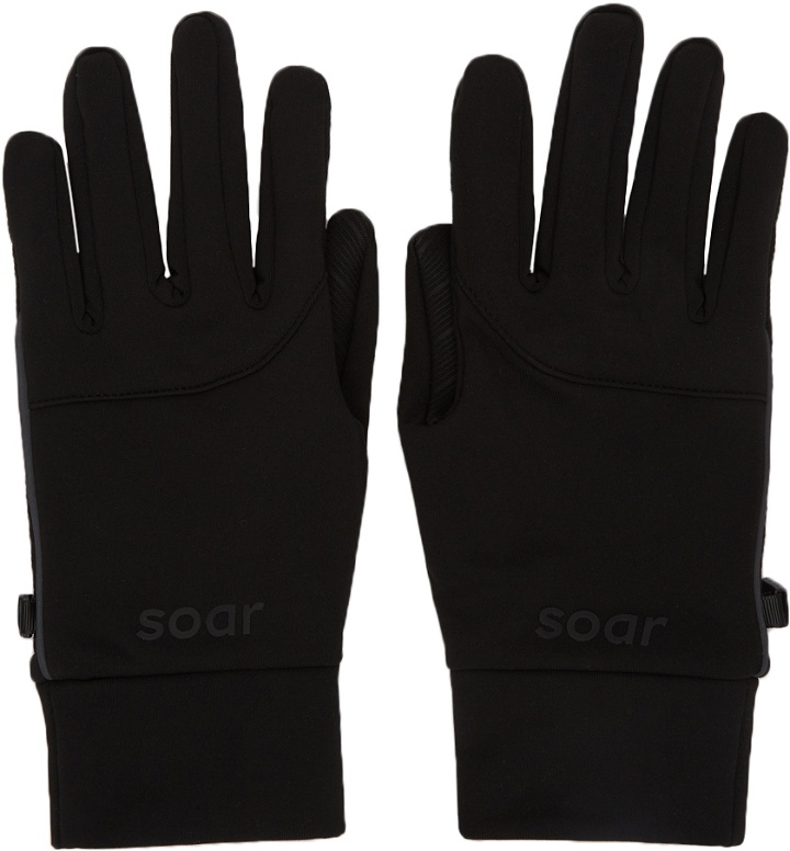 Photo: Soar Running Black Winter Gloves