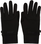 Soar Running Black Winter Gloves