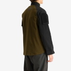 Umbro by Slam Jam Men's Tactical Half Zip Sweat in Black Army Green