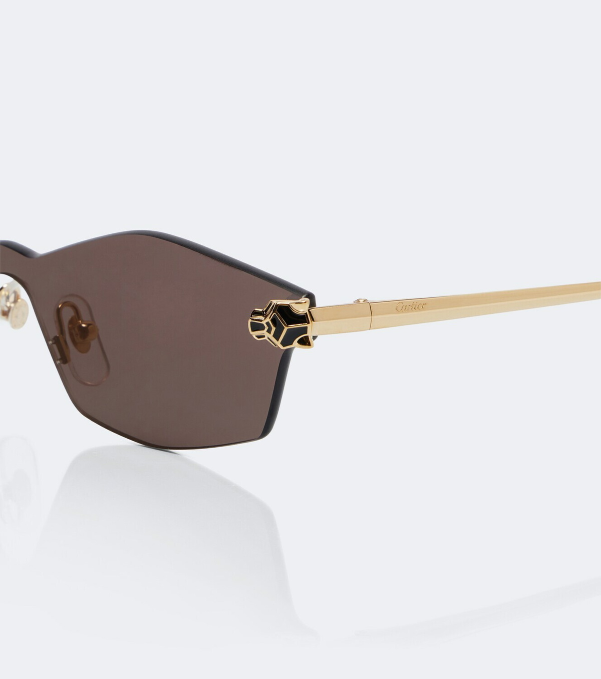 Cartier Eyewear Collection Panthère De Cartier rectangular sunglasses