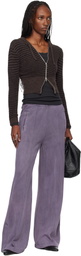 OUR LEGACY Purple Zip Lounge Pants