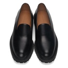 Dries Van Noten Black Leather Loafers