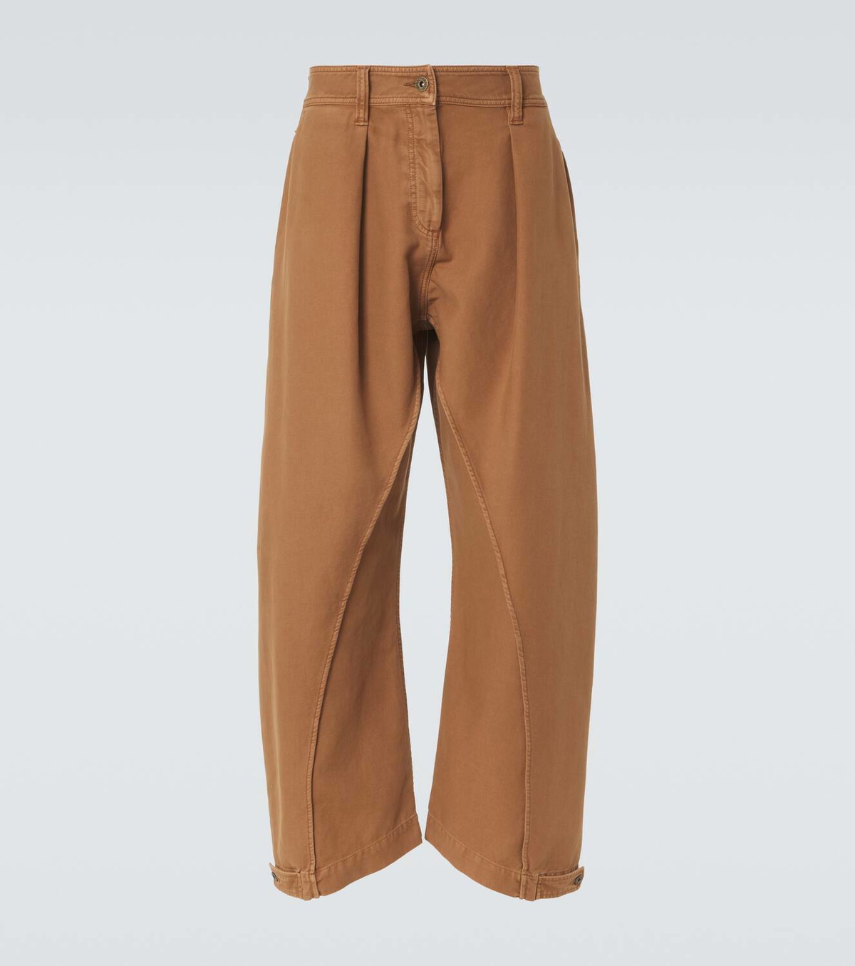 JW Anderson Twisted Seam cotton barrel-leg pants