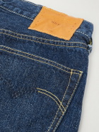 Remi Relief - 1954 Straight-Leg Cropped Distressed Jeans - Blue