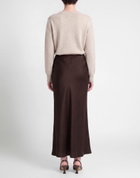 Norma Kamali Womens Maxi skirt Chocolate in Brown