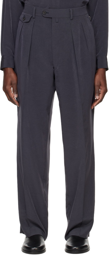 Photo: RAINMAKER KYOTO Gray Wide Trousers