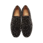 Christian Louboutin Black Suede Dandelion Spikes Loafers
