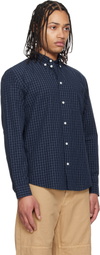 Burberry Navy Roland Check Shirt