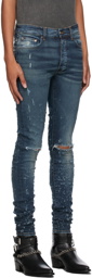 AMIRI Blue Distressed Jeans