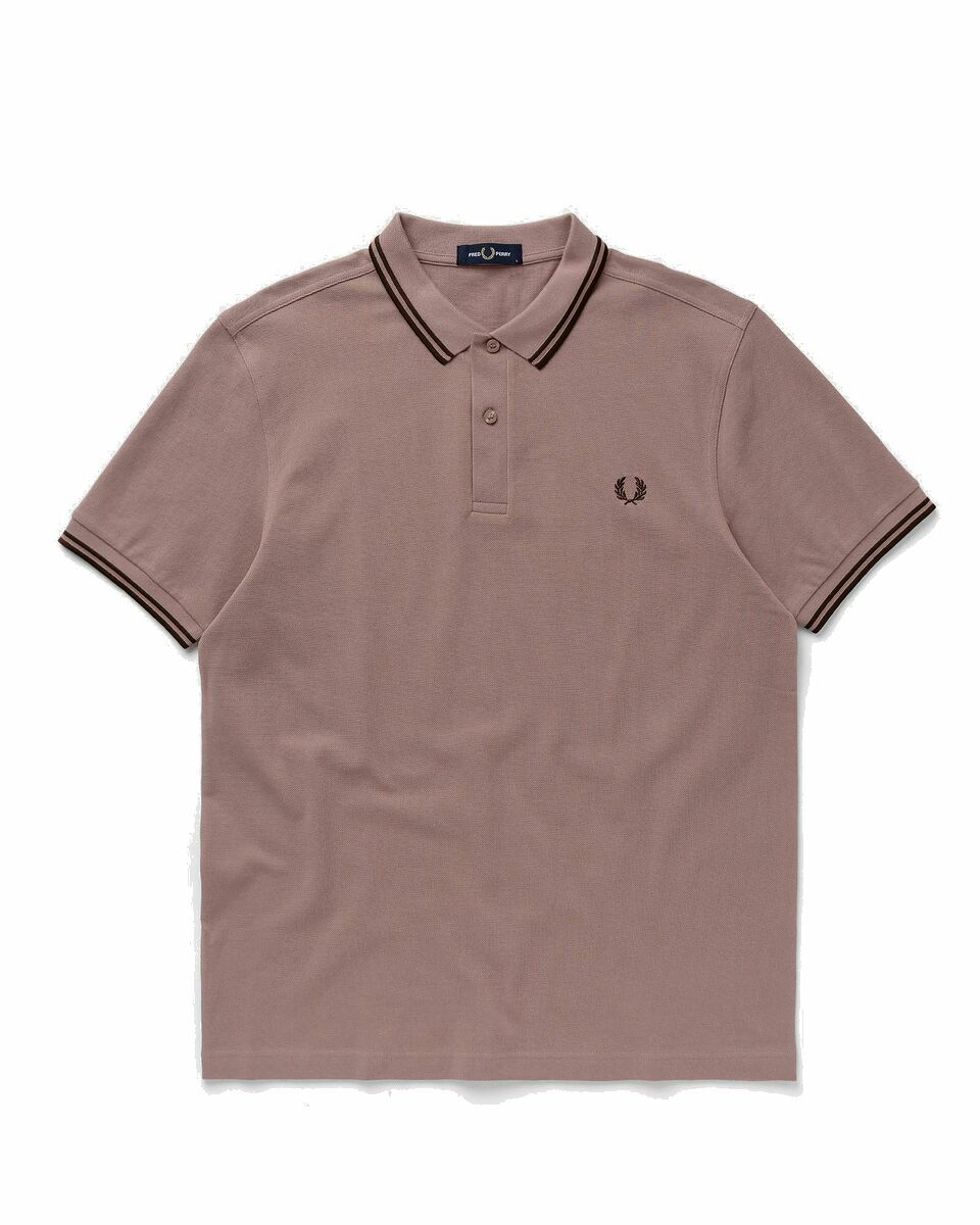 Photo: Fred Perry Twin Tipped Fred Perry Shirt Pink - Mens - Polos