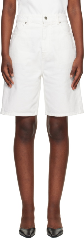 Photo: Loulou de Saison White Isu Lds Denim Shorts