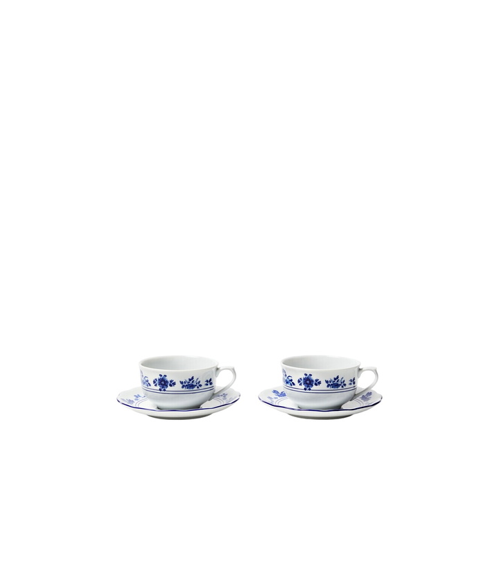 Photo: Cabana Gloria set of 2 porcelain teacups and saucers