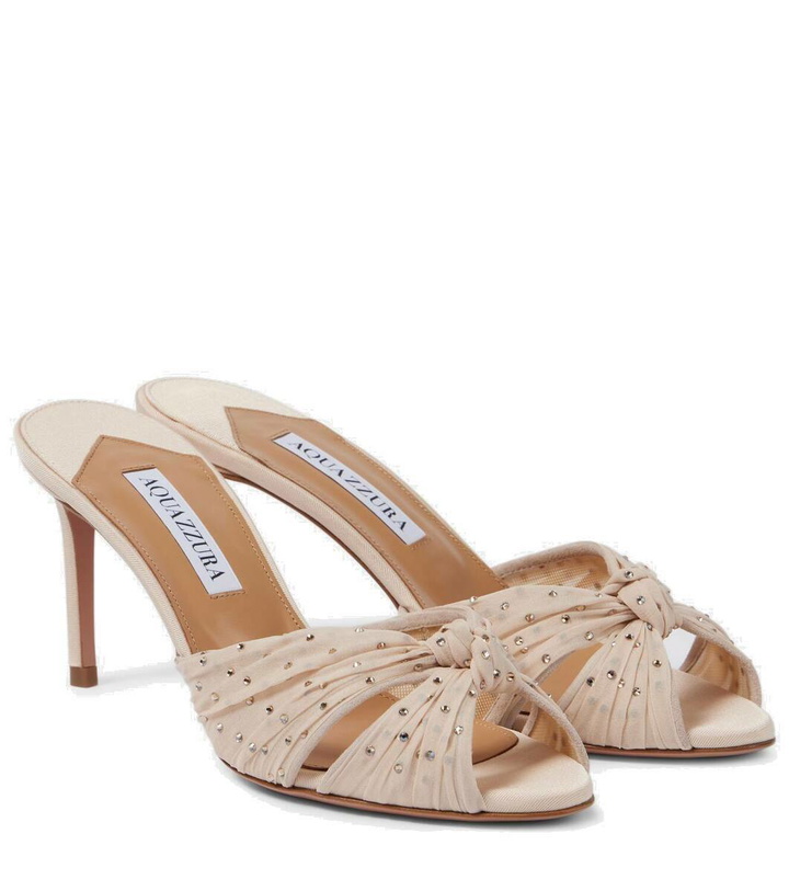 Photo: Aquazzura Slow Kisses 75 mules