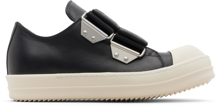 Photo: Rick Owens Black Temple Strap Low Sneakers