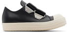 Rick Owens Black Temple Strap Low Sneakers